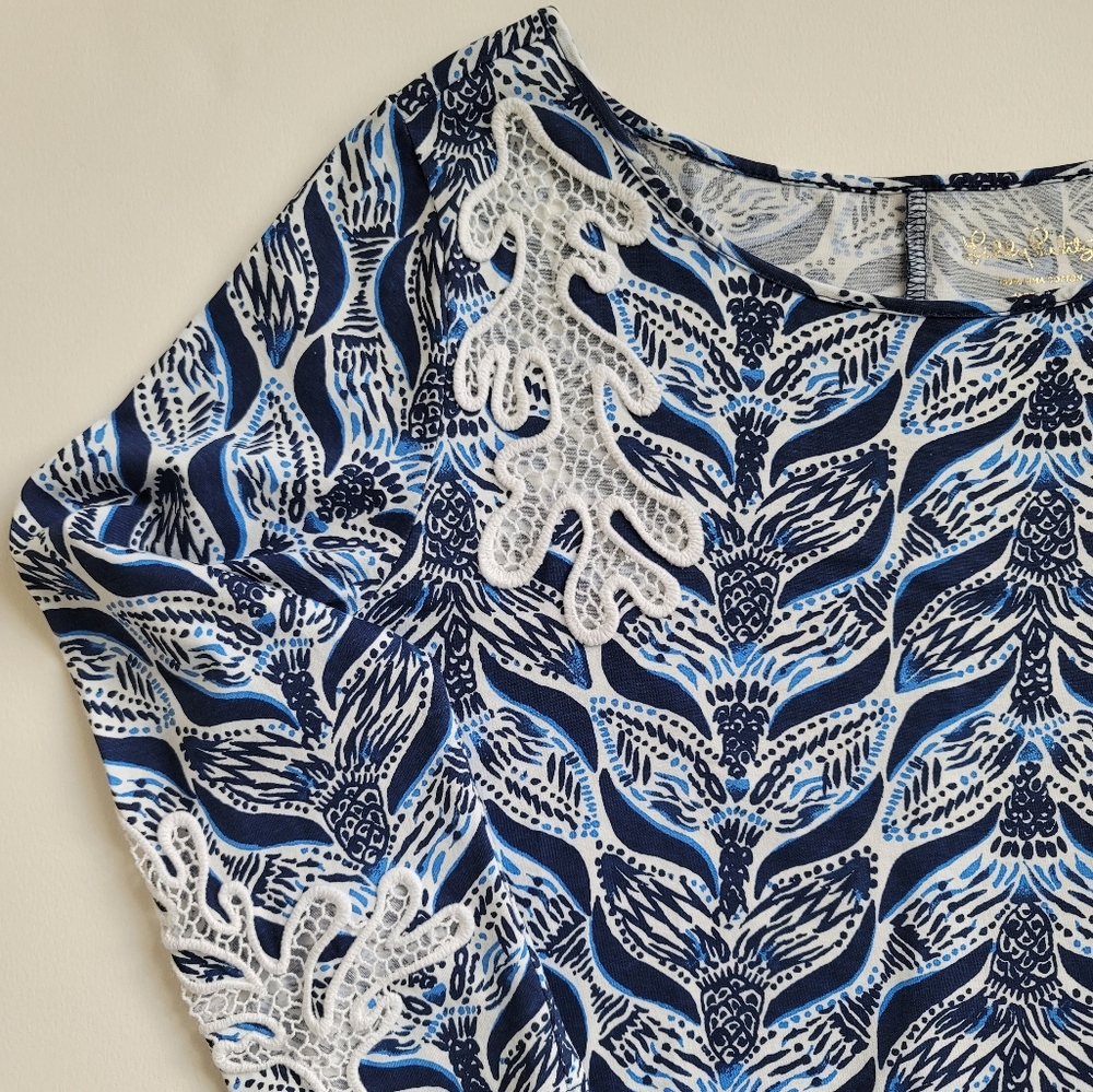 Lilly Pulitzer Marlowe Dress Resort White A Mermaids Tail, Size M - Picture 4 of 14